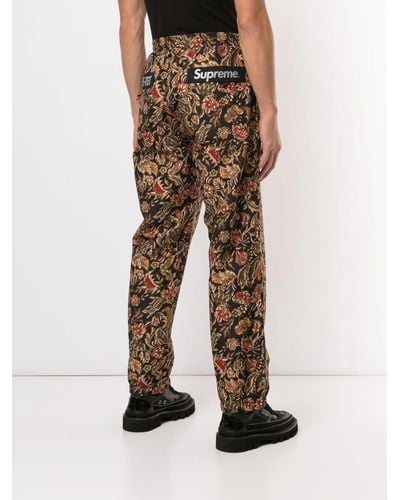 Supreme Synthetic Gore Tex Floral Trousers For Men Lyst Uk
