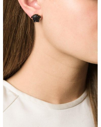 Versace Medusa Earrings in Metallic | Lyst