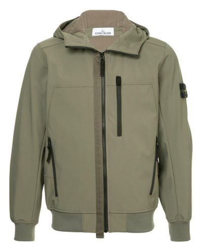 soft shell badge hooded jacket