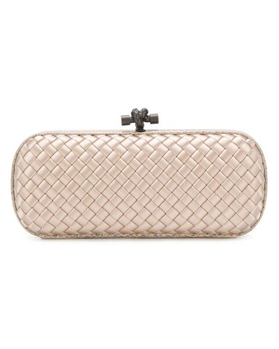 Bottega Veneta Satin Stretch Knot Clutch Bag - Lyst