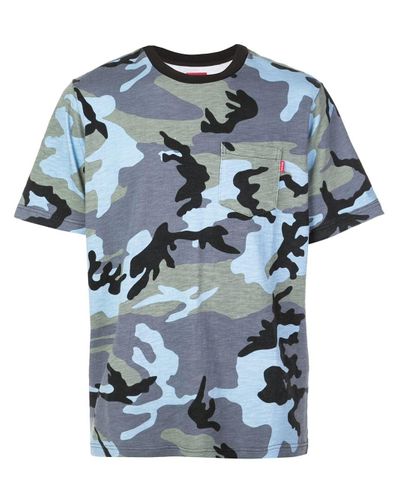 supreme camouflage shirts & tops