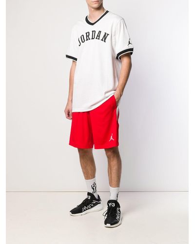 white basketball t shirt