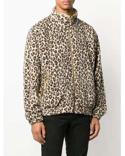 cheetah print fleece jacket