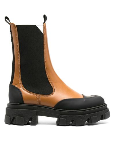 ganni midcalf boots