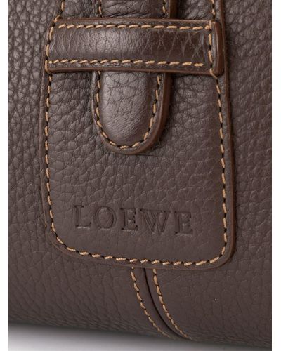 Bolso shopper Senda Loewe Pre-Owned de Cuero de color Marrón | Lyst