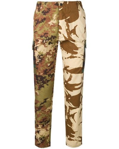Kappa Cotton Camouflage Cargo Pocket Trousers in Green for Men - Lyst