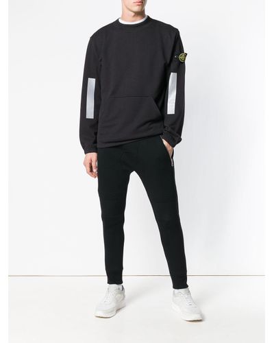 stone island reflective crewneck