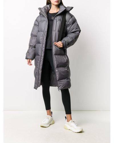 calf length padded coat