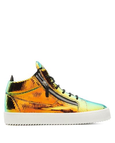 giuseppe zanotti yellow sneakers
