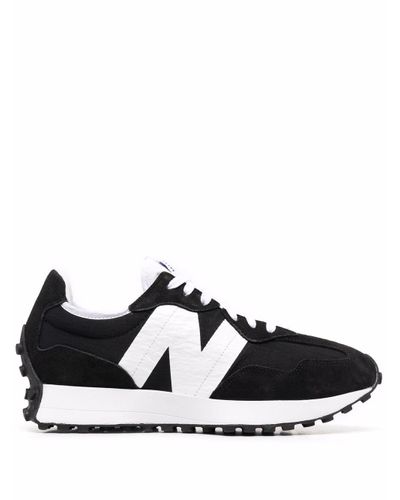 New Balance Suede 327 Low-top Lace-up Sneakers in Black for Men - Lyst