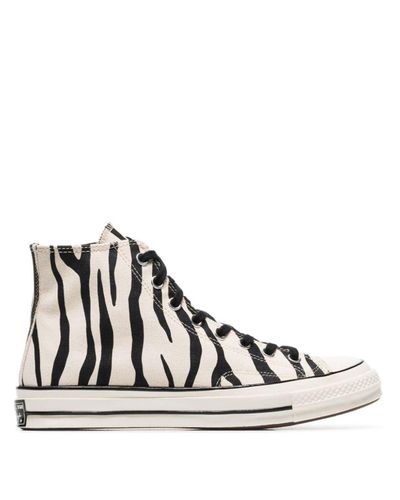 Zapatillas Chuck Taylor All Stars 70s con motivo de cebra Converse de Lona  de color Blanco para hombre | Lyst