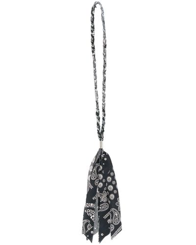 Palm Angels Cotton Bandana Necklace in Black for Men | Lyst