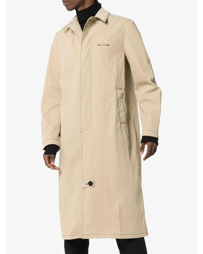 1017 ALYX 9SM Synthetic Logo Trench Coat in Natural for Men - Lyst