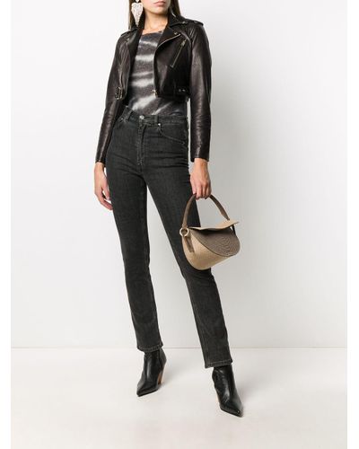 iro cropped leather jacket