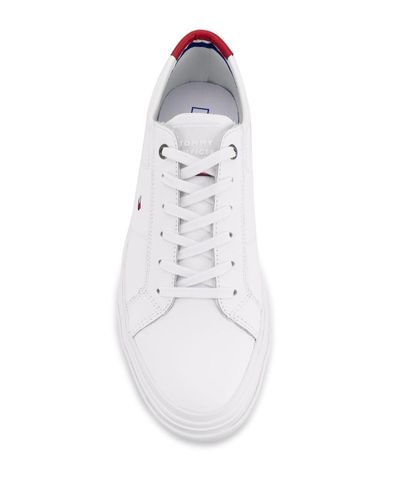 Tommy Hilfiger Rubber Core Corporate Flag Sneakers in White Men - Lyst