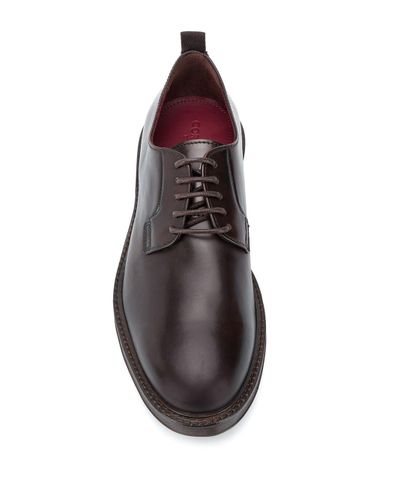 Corneliani Leather Lace-up Shoes in Brown for Men - Lyst