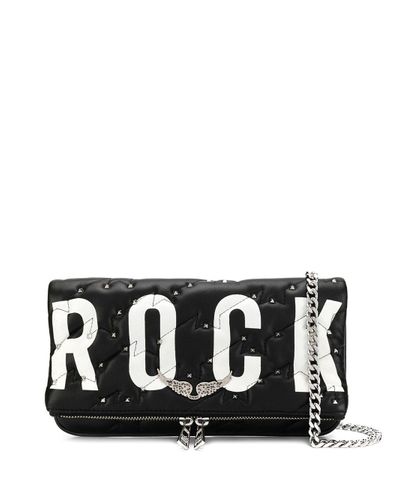 Bolso de mano Rock Zv acolchado Zadig \u0026 Voltaire de Cuero de color Negro |  Lyst