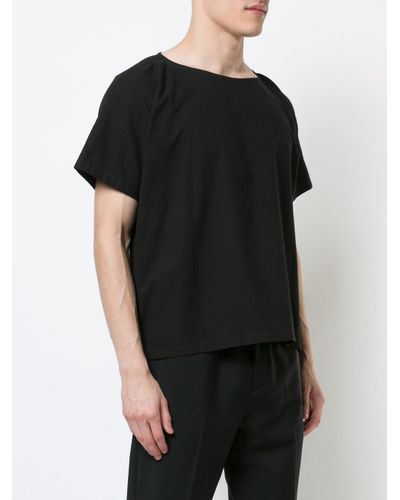 Jan Jan Van Essche Cotton Short Sleeve T-shirt in Black for Men - Lyst