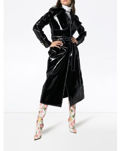 black pvc coat