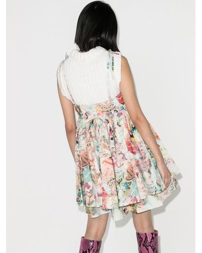 Marc Jacobs Babydoll Cake Print Dress - Lyst