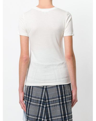 Ganni Easy Peasy T-shirt in White 