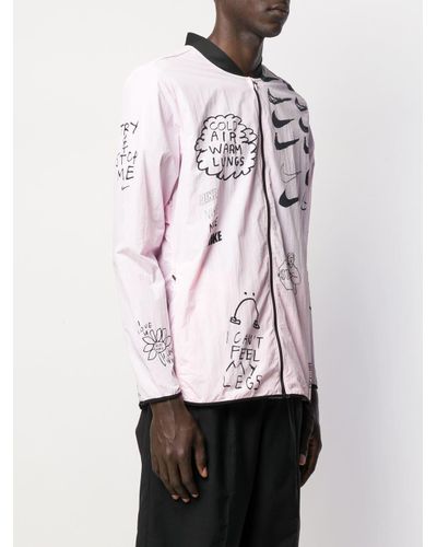 Nike Nathan Bell Printed Running Jacket in Pink for Men - Lyst