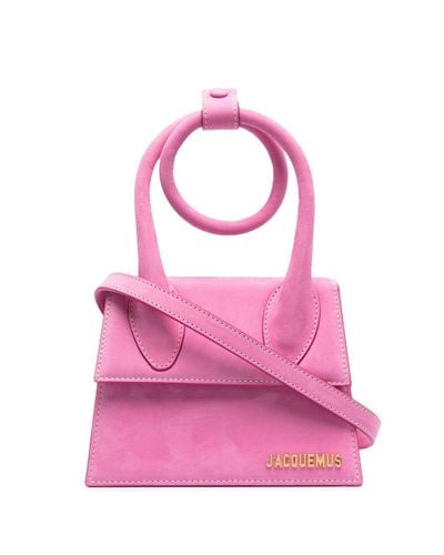 jacquemus pink le chiquito noeud bag