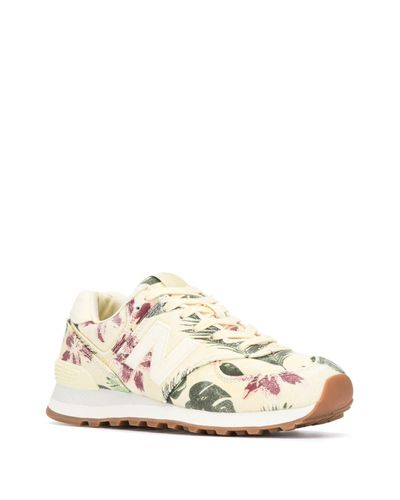 New Balance Cotton Wl574 Floral-print 