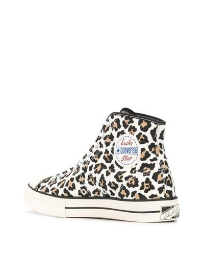 Converse Rubber Leopard Print Chuck Taylor Sneakers in Brown ...