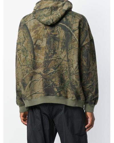 Yeezy Cotton Season 5 Forest Print Oversized Hoodie in Green for Men - Lyst