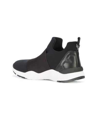 Marc Cain Neoprene Slip-on Sneakers in Black - Lyst