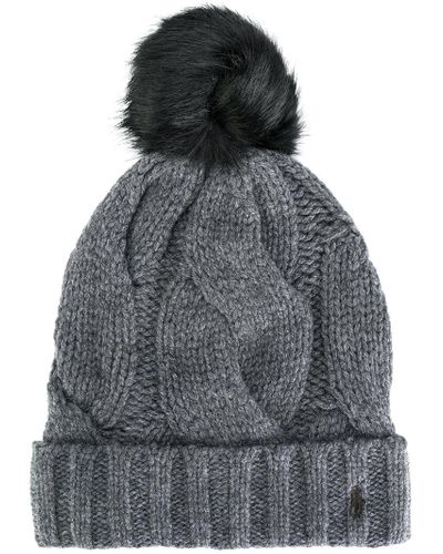 ralph lauren bobble beanie 