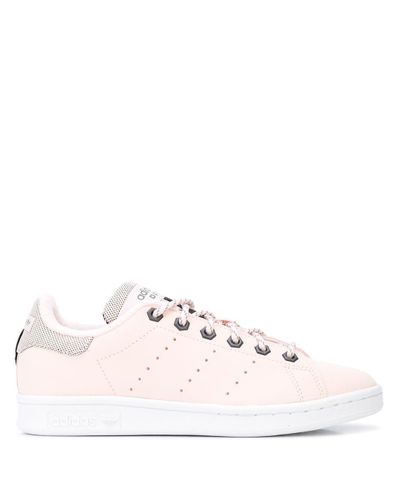 adidas Leather Aditech Stan Smith Sneakers in Pink | Lyst