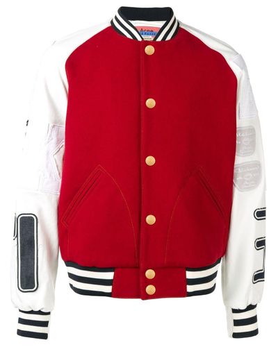 red letterman jacket