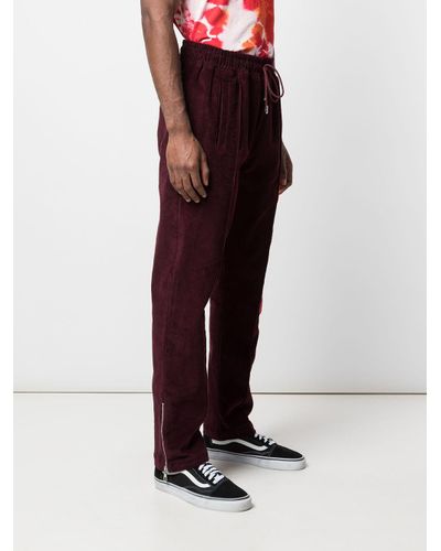 Just Don Dealers Corduroy Track Pants in Pink for Men - Lyst