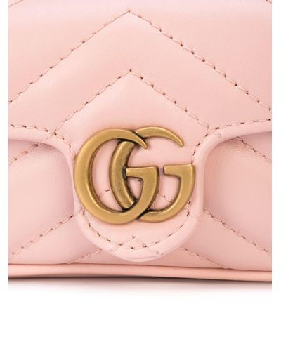gg marmont micro leather shoulder bolsa