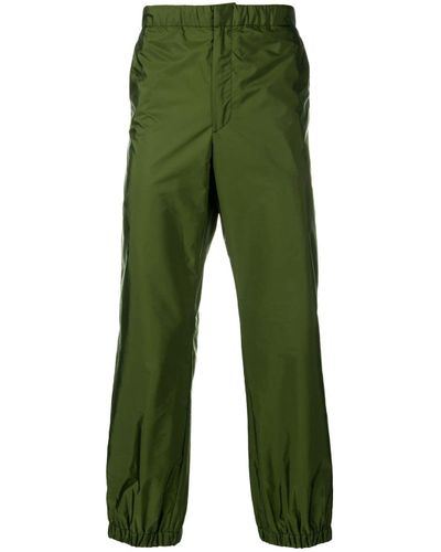 prada rubber cuff jogger pants