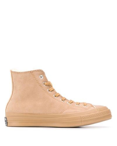 converse shearling sneakers