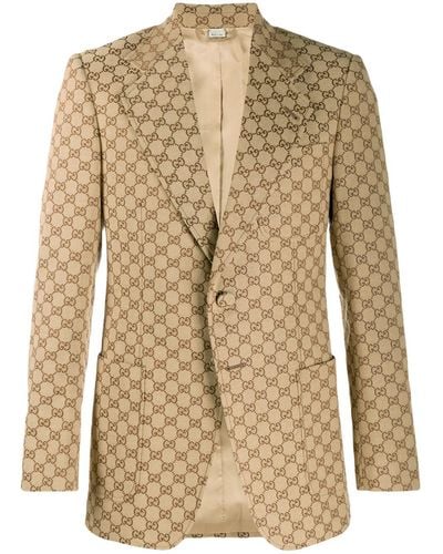 Gucci Cotton GG Jacquard Blazer for Men | Lyst