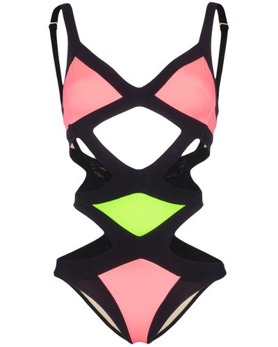 Agent Provocateur Mazzy Cut-out Swimsuit in Green | Lyst Canada