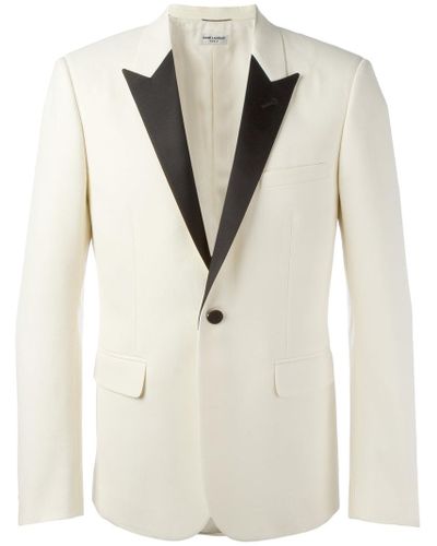 saint laurent white jacket