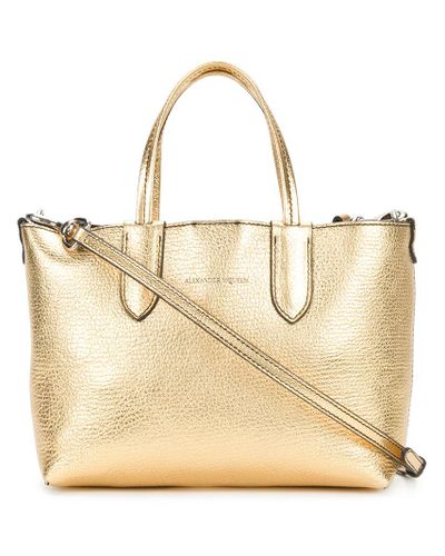 alexander mcqueen mini leather shopper