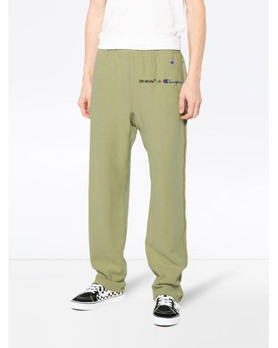 Pantaloni della tuta 'X Champion'Off-White c/o Virgil Abloh in Materiale  sintetico da Uomo colore Verde | Lyst
