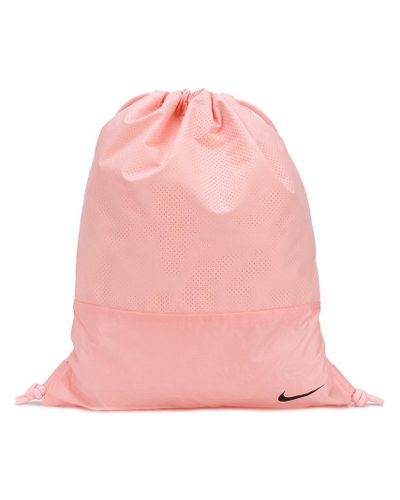 pink nike drawstring bag