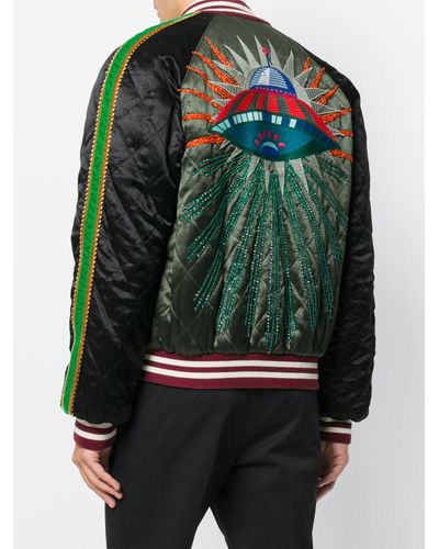gucci green bomber