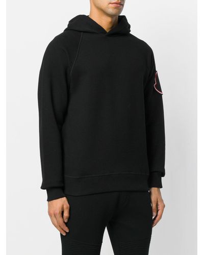 moncler logo patch sweatshirt