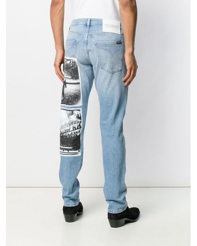 Calvin Klein Denim Andy Warhol Print Jeans in Blue for Men | Lyst