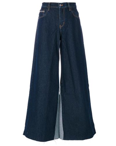 Calvin Klein Denim Extra Wide Leg Jeans in Blue | Lyst