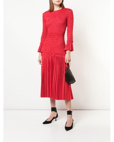 Khaite red cheap dress