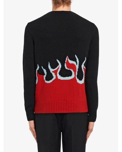 prada flame sweater